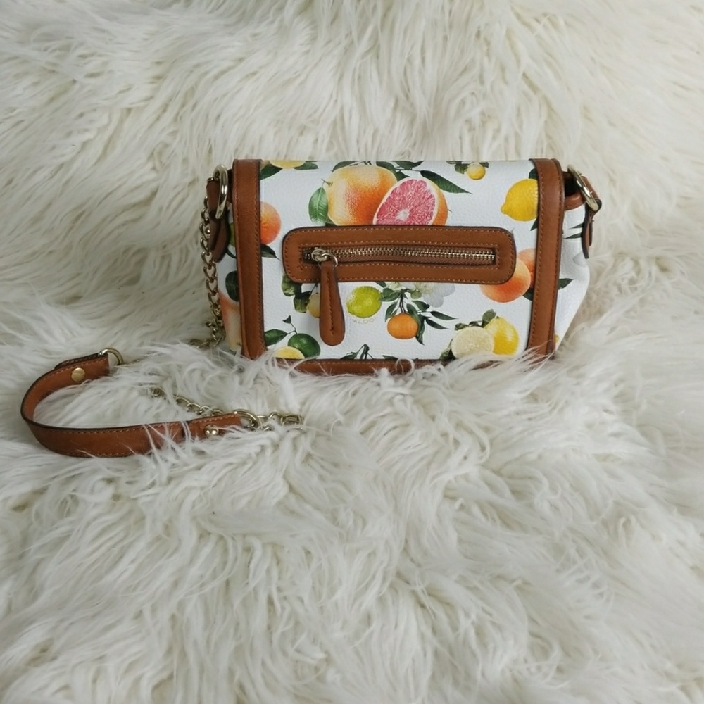 ALDO Lemon Orange Crossbody Purse Bag